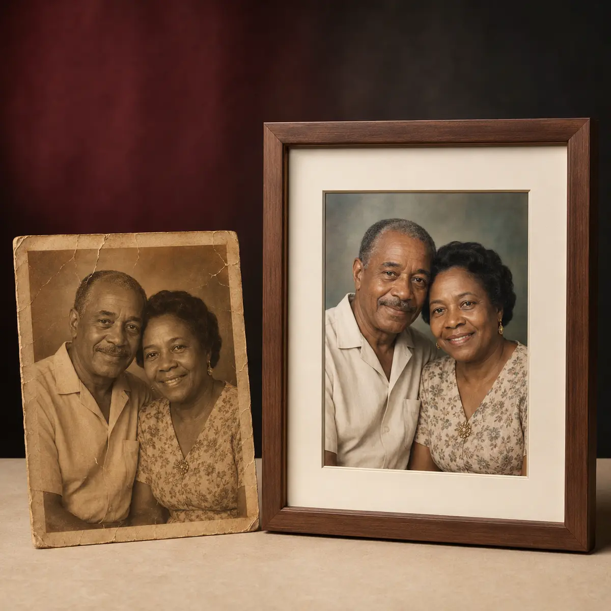 [BF-REST-FRAME] Professional Photo Restoration & Framing